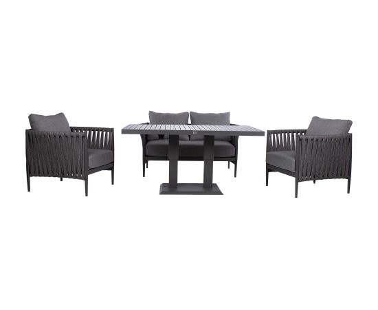 Garden furniture set BRISTOL table, sofa and 2 chairs, grey Новинки Для дома и сада 