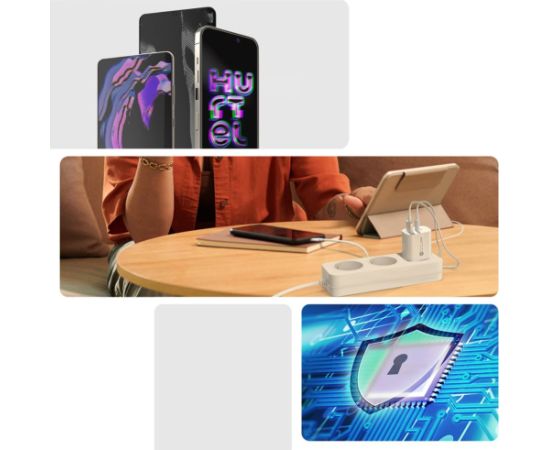 Hurtel   A6MaxL 20W USB-A USB-C wall charger with USB-C - USB-C 1m cable - white Telefonu lādētāji 220v