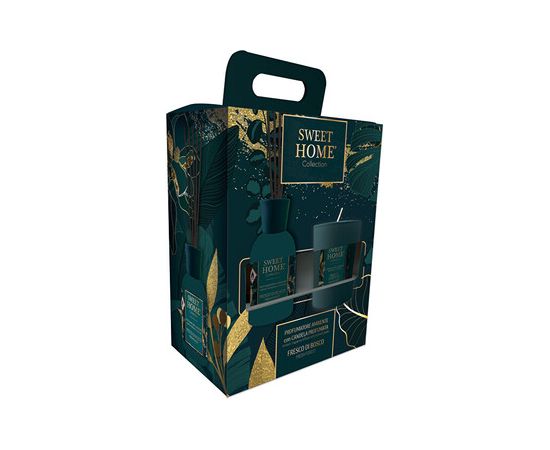 Sweet Home Collection Fresh Forest - Dárková sada aroma difuzéru se svíčkou Smaržas - NESAKĀRTOTS