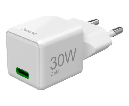 Hama   Mini USB-C Super Charger 30W PD White Telefonu lādētāji 220v