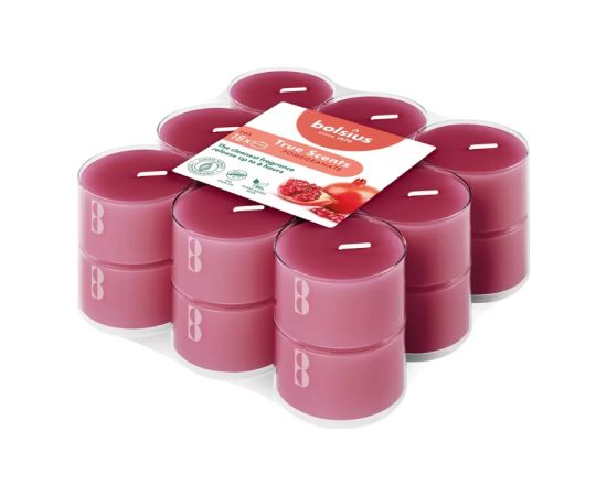 Bolsius Tējas sveces arom. 18 gab.True Scents pomegranate Sveces un svečturi