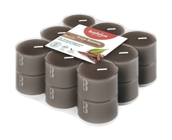 Bolsius Tējas sveces arom. 18 gab.True Scents oud wood Sveces un svečturi