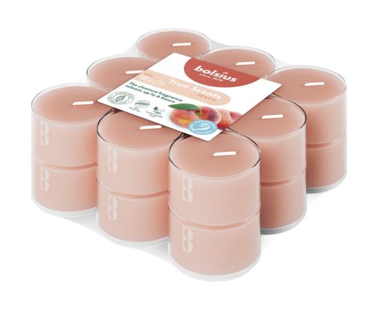 Bolsius Tējas sveces arom. 18 gab.True Scents peach Sveces un svečturi