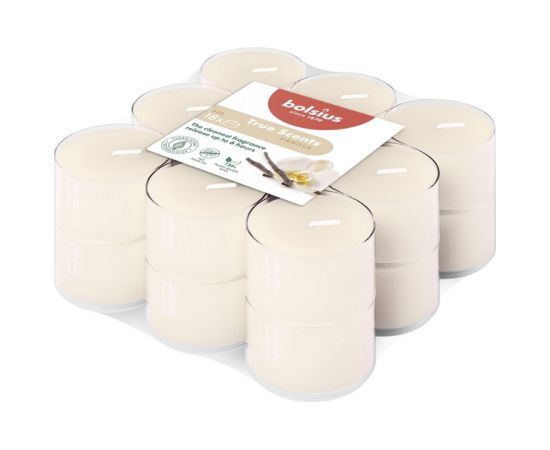 Bolsius Tējas sveces arom. 18 gab.True Scents vanilla Sveces un svečturi