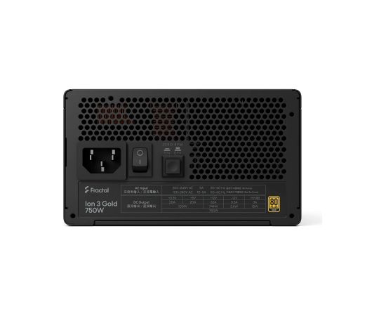 Fractal Design Power Supply, Black Ion 3 Gold 750 W Datoru barošanas bloki