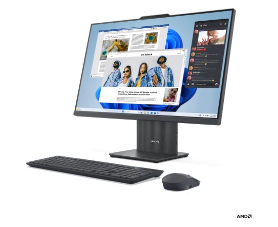 Lenovo IdeaCentre 27ARR9 Desktop AIO 27 " AMD Ryzen 7 7735HS 16 (2x8GB) GB SODIMM DDR5 1000 GB AMD Radeon 680M Graphics No Optical drive Nordic Windows 11 Home Warranty 24 month(s) Personālie datori