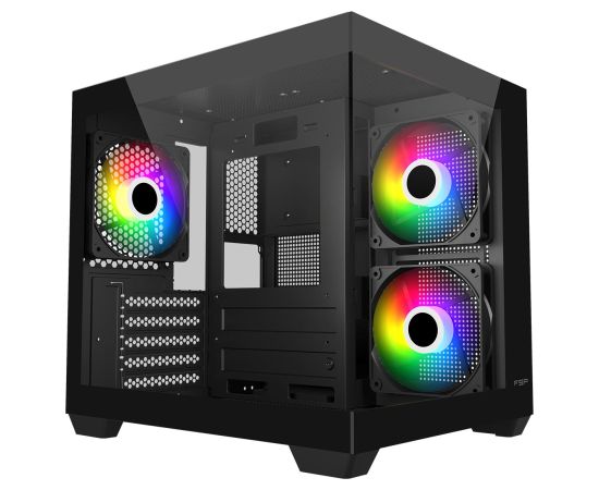 FSP Case S140-BA Black Mini-ITX, uATX(M-ATX) Power supply included No Datoru korpusi