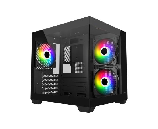 FSP Case S140-BA Black Mini-ITX, uATX(M-ATX) Power supply included No Datoru korpusi