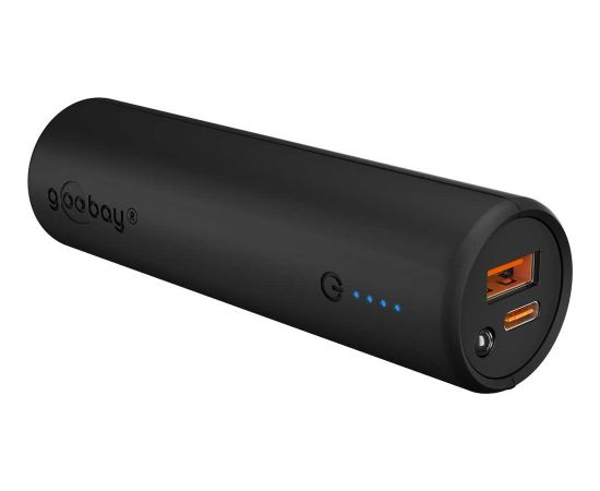 Goobay Bike Powerbank 5.0 with Reinforced Holder for Bicycle Handlebars 60656 5000 mAh Black Power-банки