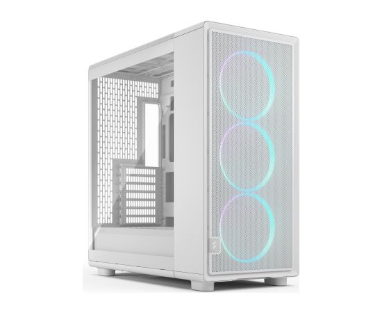 Fractal Design Case Epoch XL White TG RGB Clear Tint ATX Power supply included No Datoru korpusi
