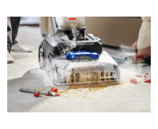 Bissell Carpet Cleaner PowerWash Hydrosteam Corded operating Washing function 1400 W Black/Cobalt Blue Putekļu sūcēji