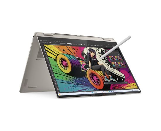 Lenovo Yoga 7 2-in-1 16AKP10 Seashell 16 " OLED Touchscreen 2.8K WQXGA+ 2880 x 1800 pixels AMD Ryzen AI 7 350 16 GB Soldered LPDDR5x Solid-state drive capacity 1000 GB AMD Radeon 860M Graphics Windows 11 Home 802.11be Bluetooth version 5.4 Keyboard langua Portatīvie datori