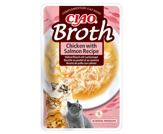 INABA CAT CIAO BROTH CHICKEN,FISH 24x40g Консервы кошек