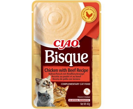 INABA CAT CIAO BISQUE TUNA,BEEF,CHICK 24x40g Консервы кошек