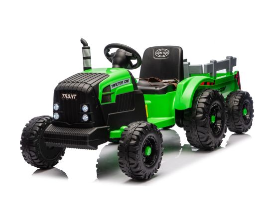Lean Cars CH9959B Battery Operated Tractor with Trailer Light Green 24V Jaunumi, Bērnu preces