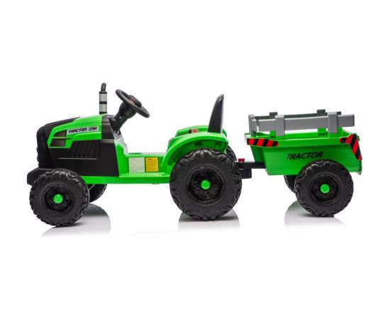 Lean Cars CH9959B Battery Operated Tractor with Trailer Light Green 24V Jaunumi, Bērnu preces