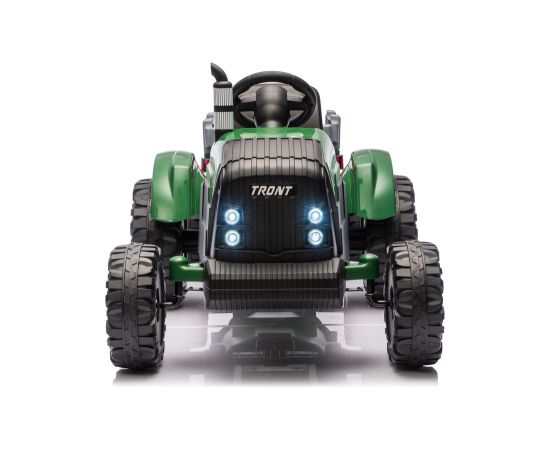 Lean Cars CH9959B Battery Operated Tractor with Trailer Dark Green 24V Jaunumi, Bērnu preces