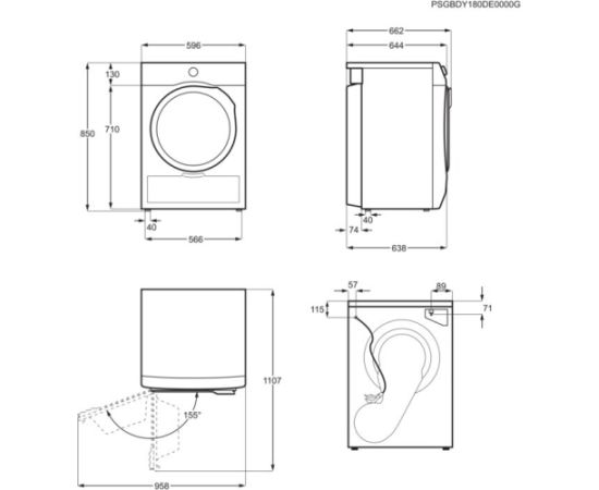 Electrolux EW8D394ME veļas žāvētājs, siltumsūkņa 9kg Крупная бытовая техника