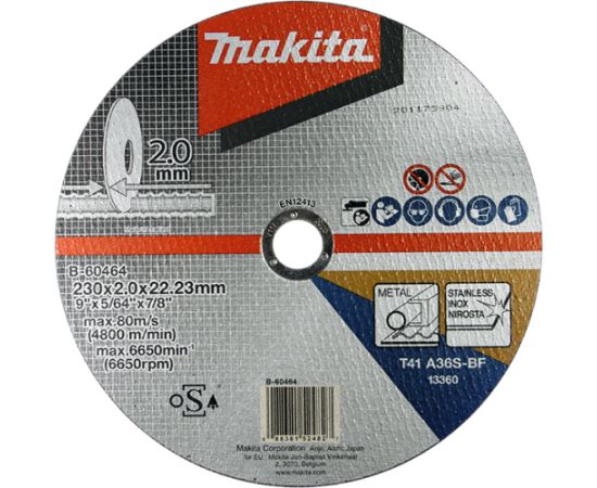 Abrazīvais griešanas disks Makita; 230x2,0 mm; metālam Различные диски