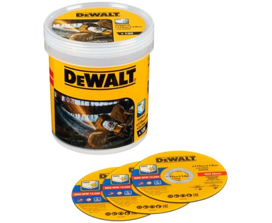 Abrazīvais griešanas disks DeWalt DT20599-QZ; 115x22,23x1,0 mm; 100 gab. Различные диски