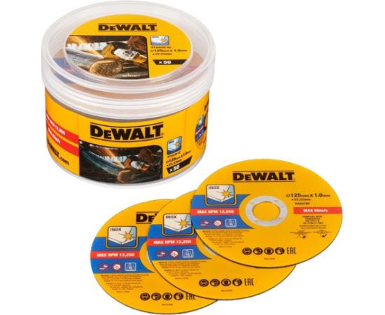 Abrazīvais griešanas disks DeWalt DT20598-QZ; 125x22,23x1,0 mm; 50 gab. Различные диски