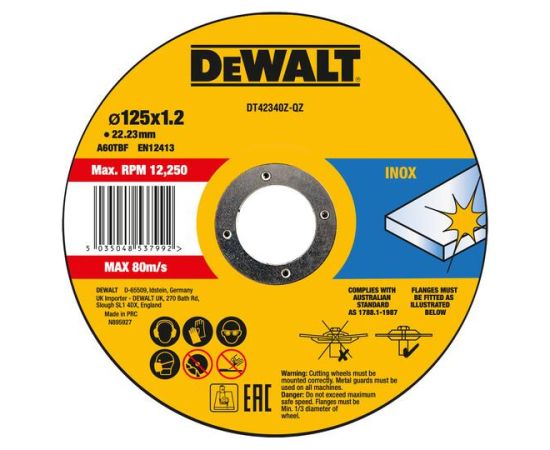 Abrazīvais griešanas disks DeWalt DT42380Z-QZ; 180x1,2x22,23 mm Различные диски