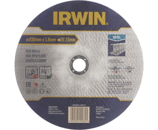 Abrazīvais griešanas disks Irwin IW8082136; 230x1,8 mm Dažādi diski