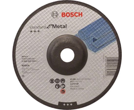 Abrazīvais griešanas disks Bosch A 24 P BF; 180x6 mm Dažādi diski
