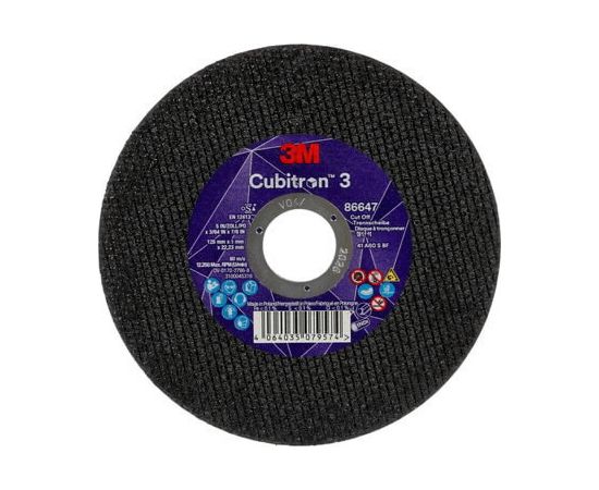 Abrazīvais griešanas disks 3M Cubitron 3 A60 S BF; 125x1 mm Различные диски