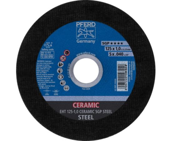 Abrazīvais griešanas disks PFERD 103920; 125 mm Dažādi diski