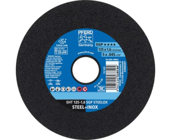 Abrazīvais griešanas disks PFERD 538104; 125 mm Dažādi diski