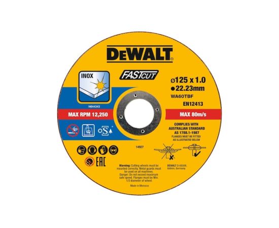 Abrazīvais griešanas disks DeWalt DT20540-QZ; 125 mm; 100 gab. Различные диски