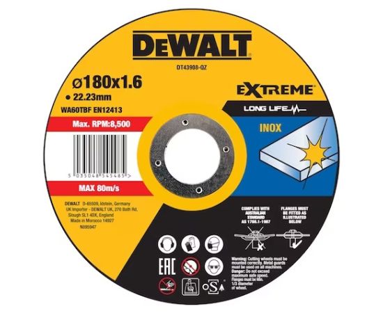 Abrazīvais griešanas disks DeWalt DT43908-QZ; 180x22,23 mm Различные диски