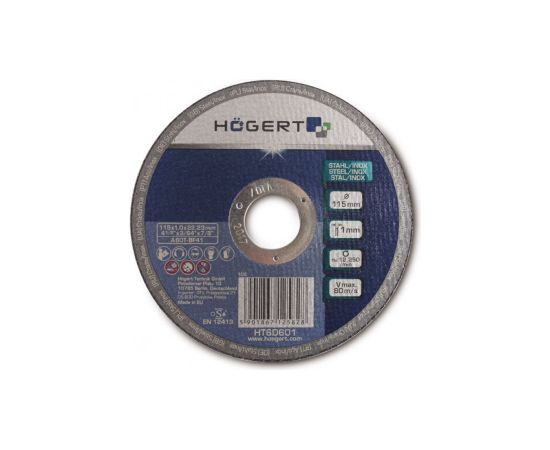 Abrazīvais griešanas disks Hogert HT6D602; 125x22,23 mm Dažādi diski