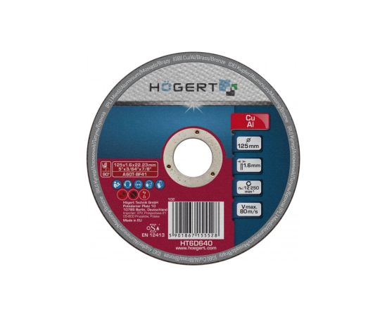 Abrazīvais griešanas disks Hogert HT6D640; 125x22,23 mm Dažādi diski