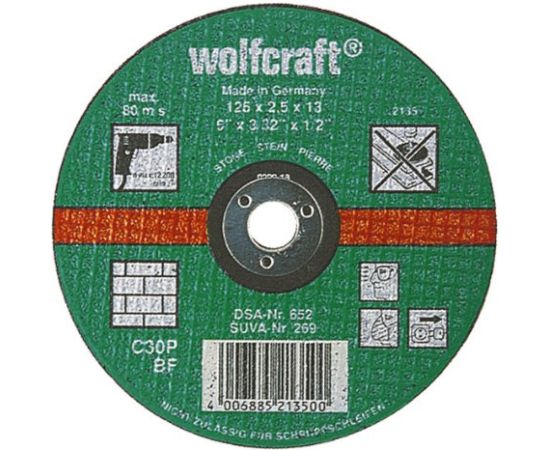 Abrazīvais griešanas disks Wolfcraft 2135000; 125x1 mm akmenim Различные диски
