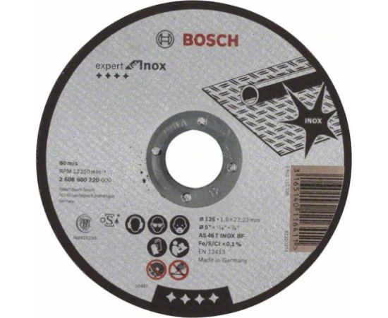 Abrazīvais griešanas disks Bosch AS 46 T INOX BF; 125x1,6 mm Различные диски