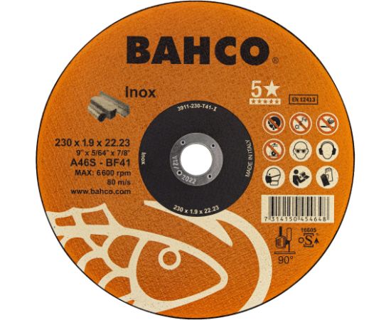Abrazīvais griešanas disks Bahco Inox; 230x1,9 mm Dažādi diski