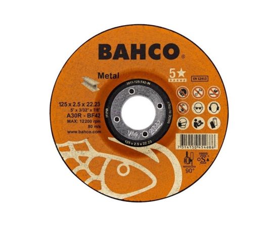 Abrazīvais griešanas disks Bahco Metal; 125x2,5 mm Различные диски