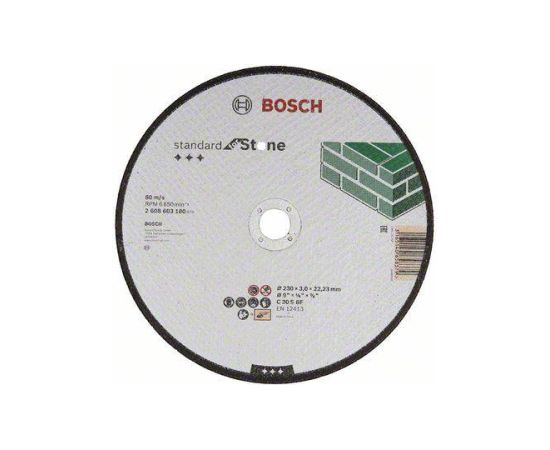 Abrazīvais griešanas disks Bosch Standard for Stone 2608603180; 230x22,23 mm Различные диски