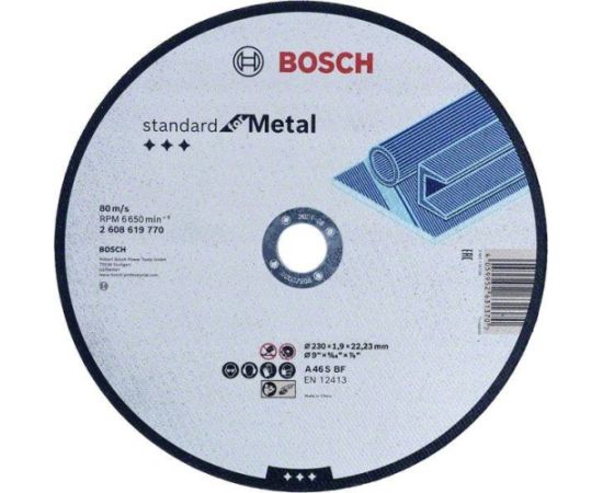 Abrazīvais griešanas disks Bosch Standard for Metal 2608619770; 230x22,23 mm Различные диски