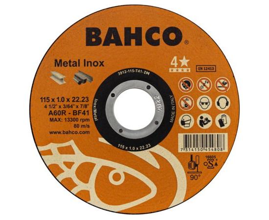 Abrazīvais griešanas disks Bahco 3911-751010XTM; 75x1,0x10 mm Dažādi diski