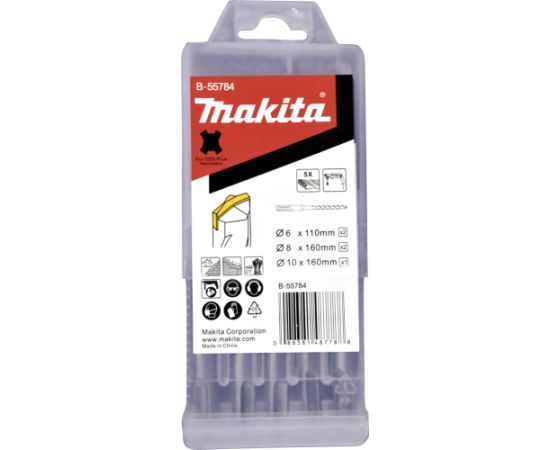 Urbju komplekts Makita B-55784; 5 gab. Аксессуары для дрелей