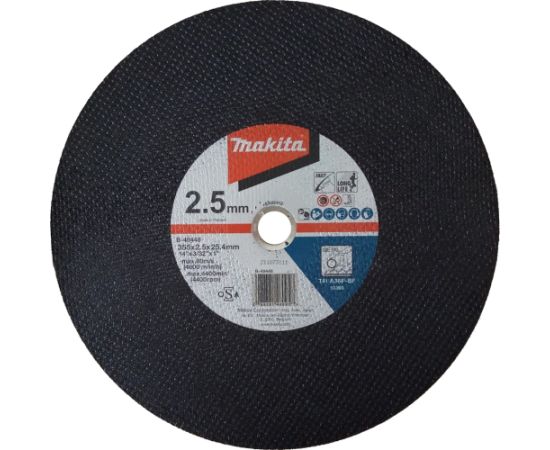 Abrazīvais griešanas disks Makita B-49448-5; 355x2,5 mm; 5 gab; metālam Различные диски