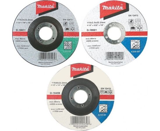 Abrazīvais griešanas disks Makita; 125 mm Различные диски
