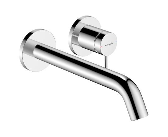 Hansgrohe izlietnes maisītāja Tecturis S virsapmetuma daļa, 2 MC, iztece 225 mm, no sienas, hroms Встраиваемые