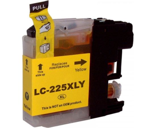 Compatible cartridge Brother LC-225 XL Yellow Tintes printeru izejmateriāli