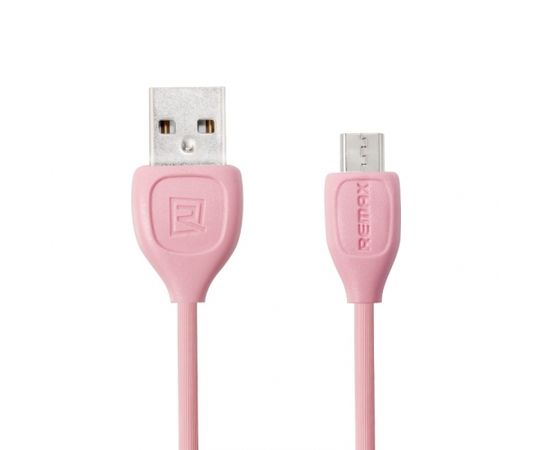 Remax LESU Прочный и эластичный Micro USB на USB Кабель данных и заряда 1m Розовый