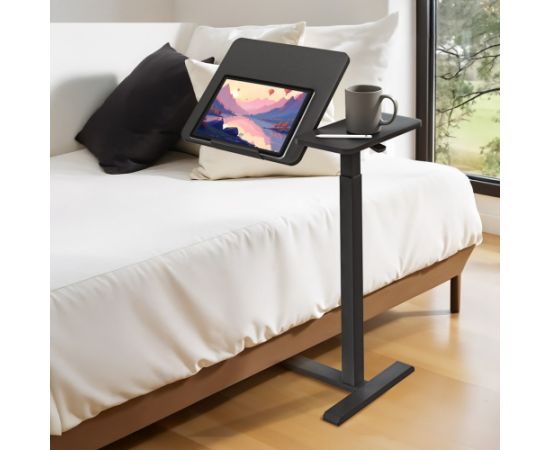 Maclean mobile desk/laptop stand, black, height adjustment 76-109cm, max. 30kg , MC-120 B Jaunumi -Dārzam