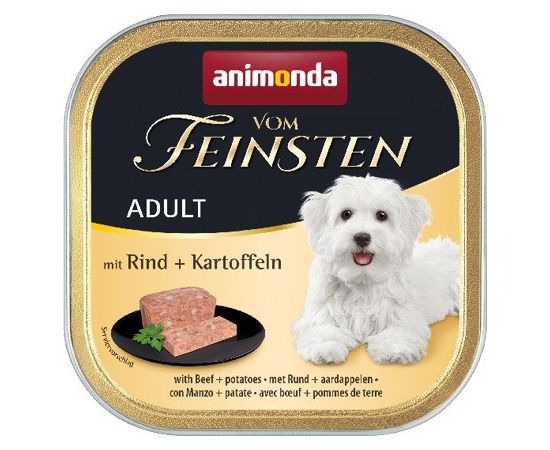 ANIMONDA Vom Feinsten Adult Beef and potatoes - wet dog food - 150g Suņu barība